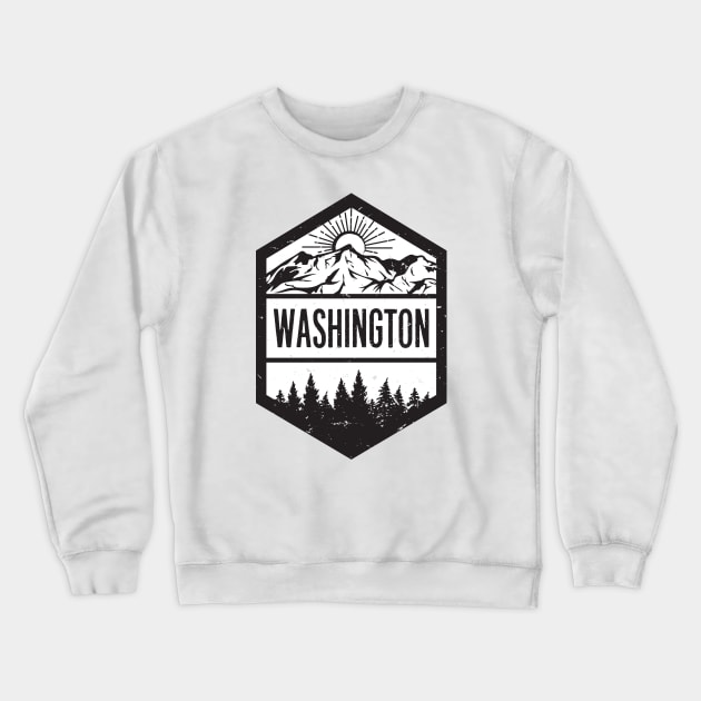 Washington Crewneck Sweatshirt by melaniepetersonart